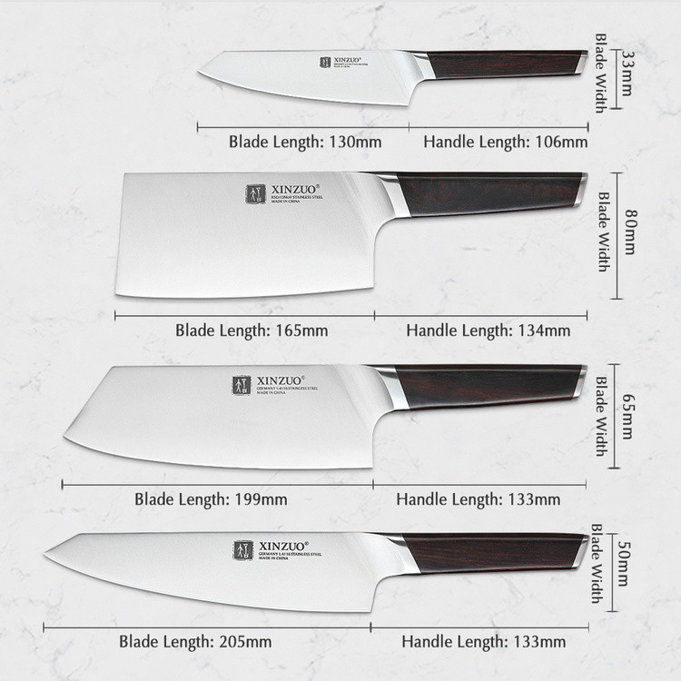 XINZUO набор ножей B5S-H5, лезвие: сталь 4 шт - фото 2 - id-p109329185