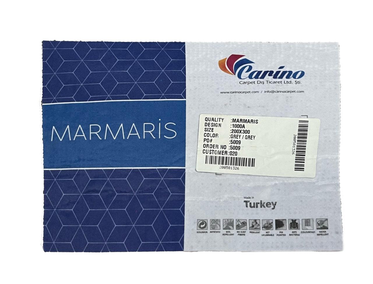 Эксклюзивный турецкий Marmaris ковер 200x500 см, 1000A Grey/Grey Алматы - фото 3 - id-p109329622