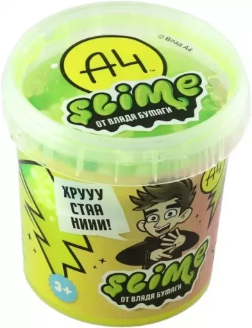 Слайм, Crunch-slime, фиолетовый, 110 г, Влад А4 в ассортименте