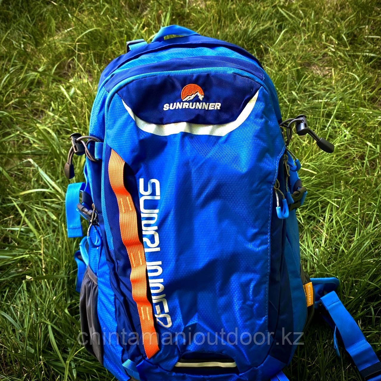 Рюкзак Sunrunner 50 л с каркасом, с дождевиком, с поясной поддержкой, с креплениями под палки, прочный, легкий - фото 6 - id-p109337395