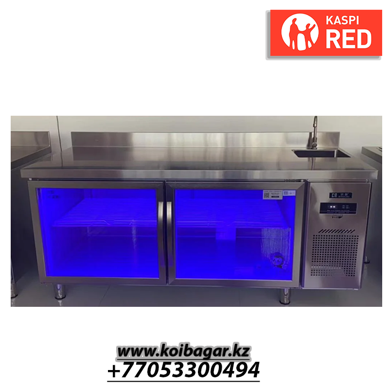 Холодильный стол со стеклом. t 10~2. 1800*800 см. HC9-1880B - фото 1 - id-p109339198