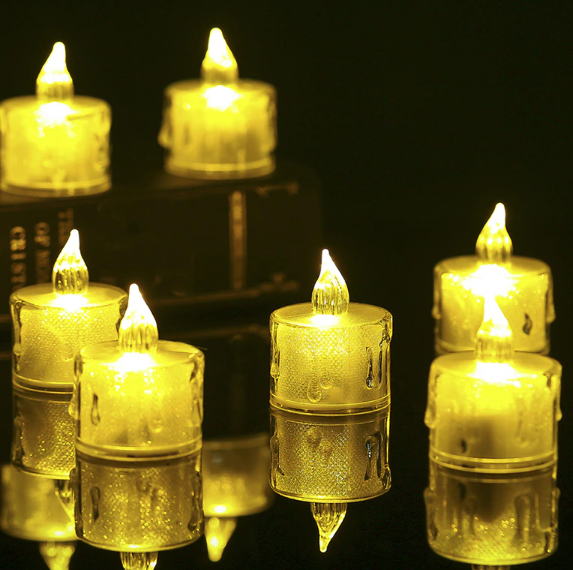 Светодиодный фонарик LED свеча "Свечка" для декора 7.9х3.8 см большая - фото 8 - id-p109339354