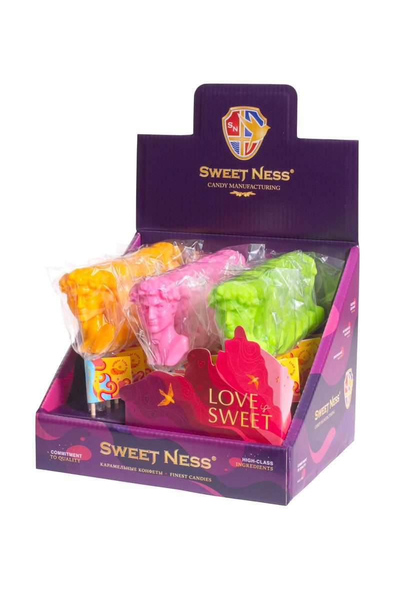 Шоубокс "Давид" изомальт 30 гр. Sweet Ness (24 шт в шоубоксе)