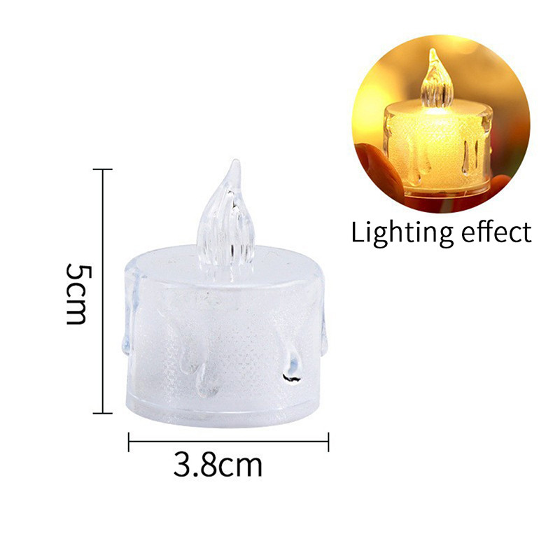 Светодиодный фонарик LED свеча "Свечка" для декора 5х3.8 см маленькая - фото 1 - id-p109339815