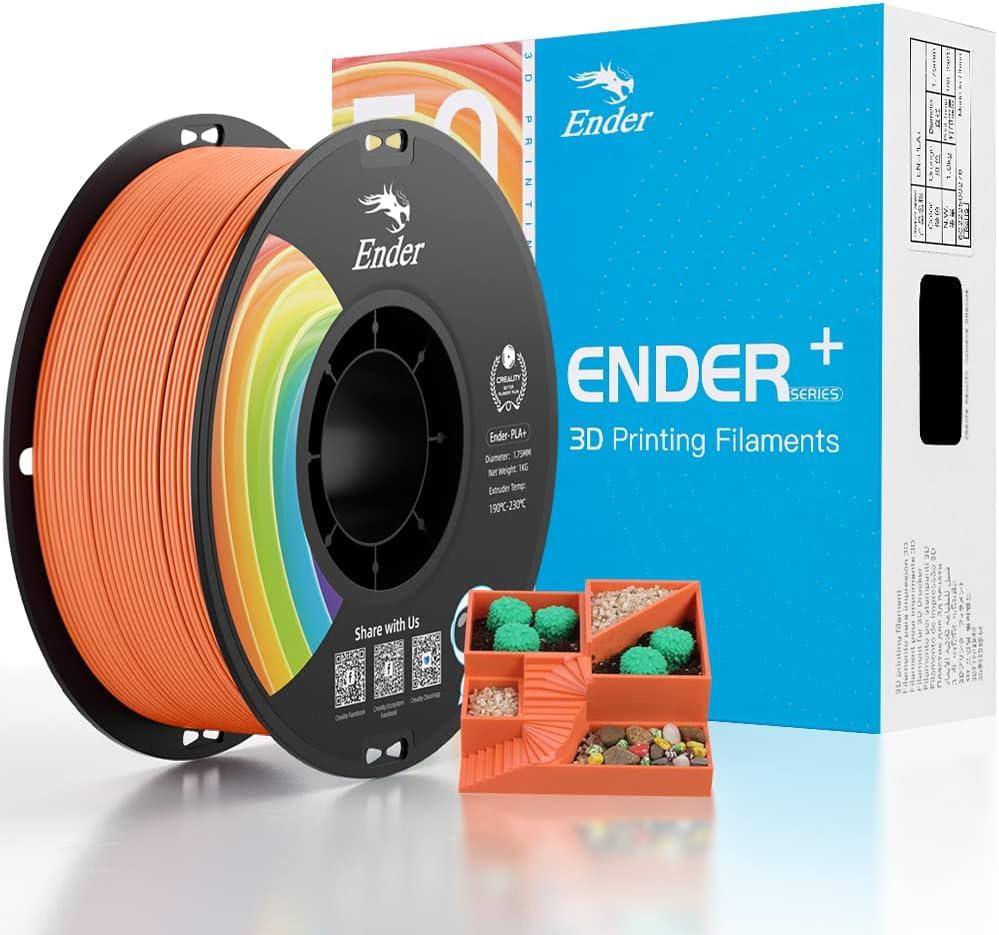 Ender PLA+ пластик Orange 1.75 mm - фото 1 - id-p109340412