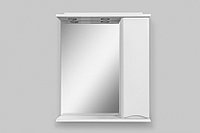 M80MPR0651WG Like, зеркало, частично-зеркальный шкаф, правый, 65 см, с подсветкой, белый, глянец, шт