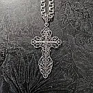 Мужской серебряный Крест крупный, объемный. Серебро 925. Спаси и сохрани, фото 2
