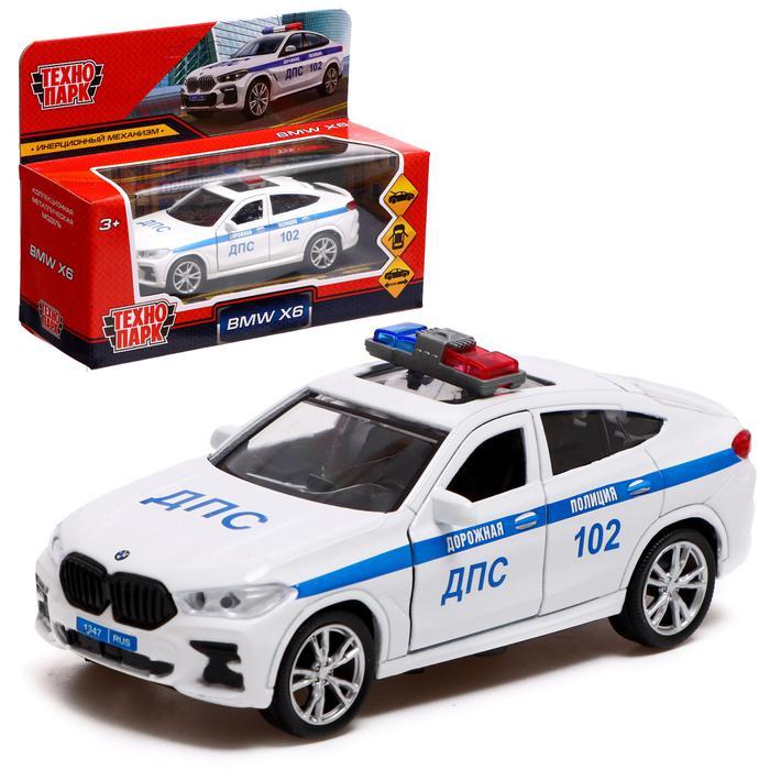 Машинка  BMW X6  Полиция 12 см, Технопарк