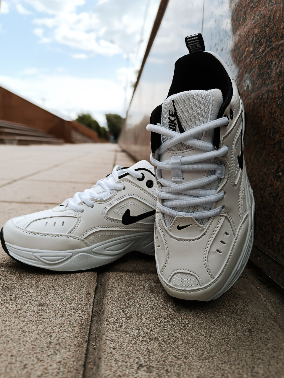 Женские летние кроссовки. Белая женская обувь. Легкие кроссовки Nike M2K TEKNO. Размер 36 - фото 1 - id-p109289201