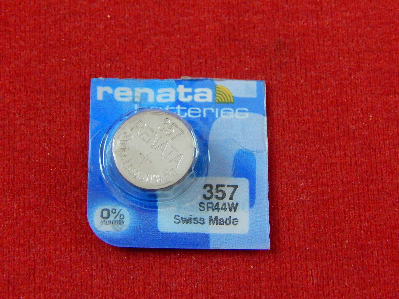Батарейка RENATA 357 (SR44W, SR1154, SR44) - фото 1 - id-p109349152
