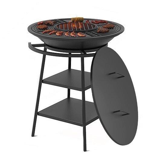 Чугунный Fantastic Grill Везувий Ø 700 (чаша+подставка+плита Gurman Ø700+крышка) (Везувий) - фото 2 - id-p82482721