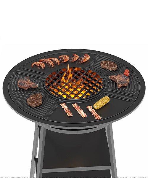 Чугунный Fantastic Grill Везувий Ø 700 (чаша+подставка+плита Gurman Ø700+крышка) (Везувий) - фото 3 - id-p82482721