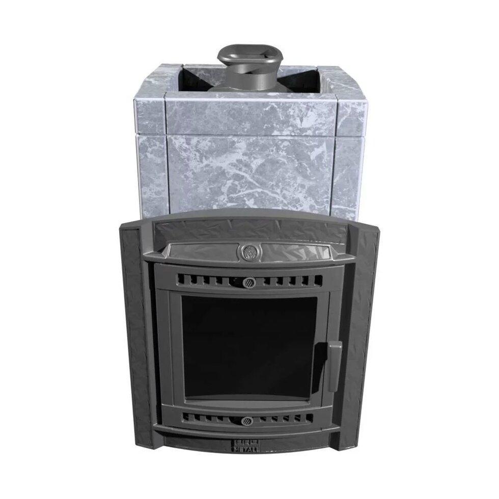 Печь для бани чугунная "Атмосфера L+" В облицовке "Талькохлорит" (Pro Metall), фото 1