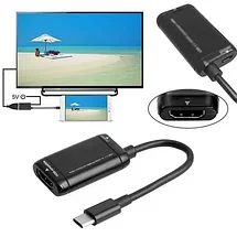 Переходник-адаптер USB type С - HDMI для подключения смартфона к телевизору или монитору {USB 3.1, FullHD}, фото 2