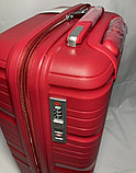 Маленький пластиковый дорожный чемодан на 4-х колёсах Fashion (высота 53 см, ширина 34 см, глубина 21 см), фото 8