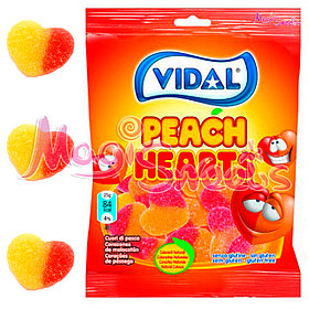 VIDAL Мармелад "Персиковые сердечки" 90 гр./ Упаковка 14 шт./ Испания