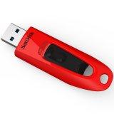 SanDisk Ultra 64GB, USB 3.0 Flash Drive, 130MB/s read - Red; EAN:619659145897 - фото 1 - id-p109367207