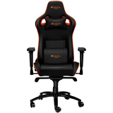 Кресло для геймеров Canyon Corax CND-SGCH5 черно-оранжевое - фото 1 - id-p109367783