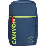 CANYON CSZ-02, cabin size backpack for 15.6'' laptop,polyester,navy - фото 1 - id-p109367881