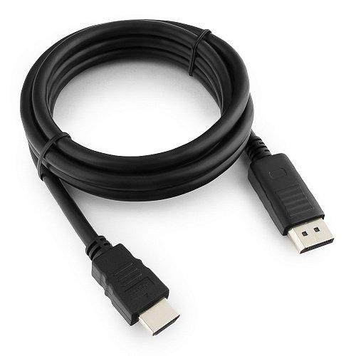 Кабель DisplayPort->HDMI Cablexpert CC-DP-HDMI-6, 1,8м, 20M/19M, черный, экран, пакет - фото 1 - id-p109364772
