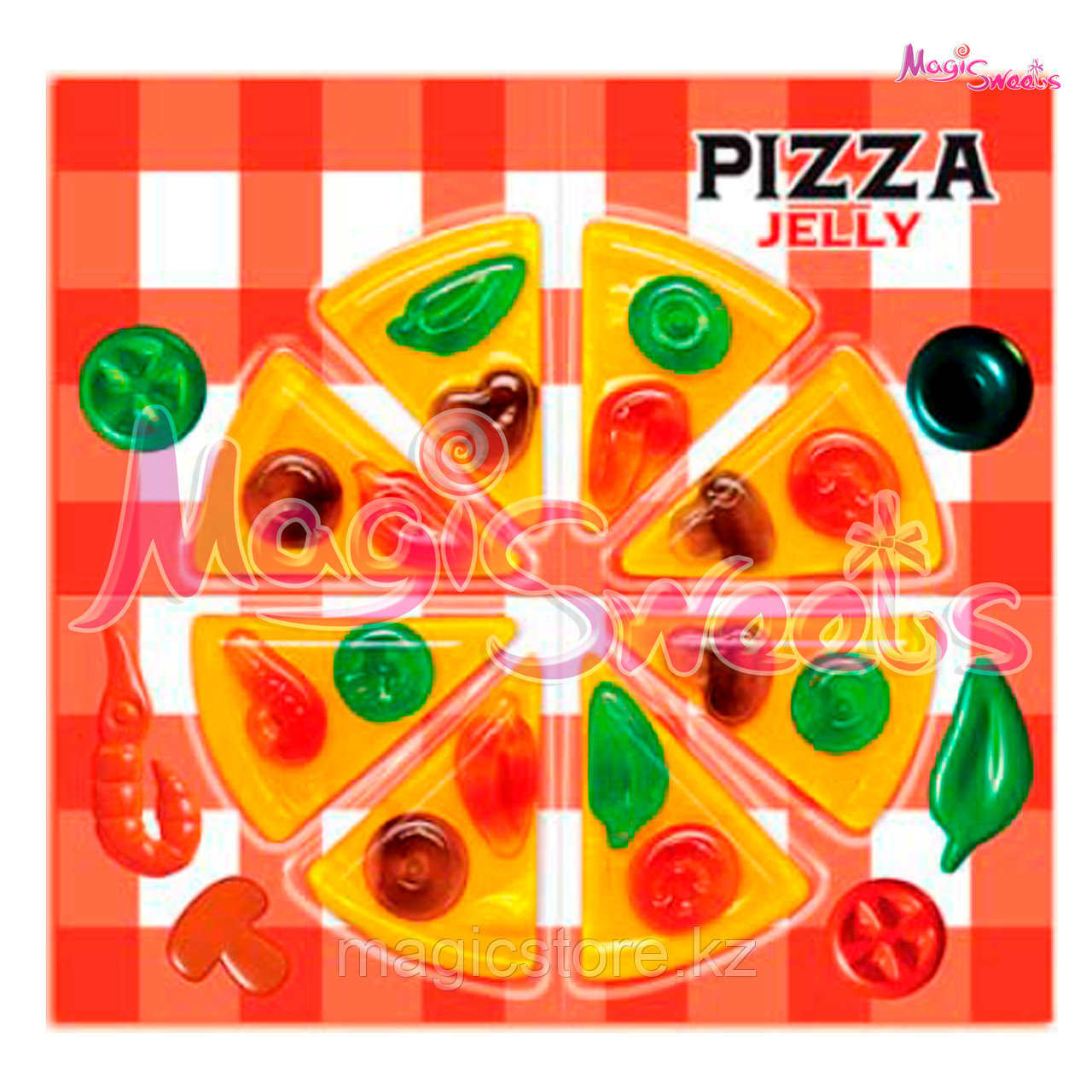 VIDAL Мармелад дисплей "Пицца" 66 гр./ Упаковка 11 шт./ Испания - фото 1 - id-p109368106