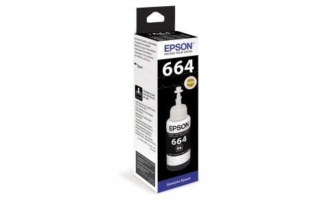 Чернила Epson C13T66414A L100/110/120/1300/132/200/210/222/300/312/350/355/362/366/456/550/555/566 черный - фото 1 - id-p109365952