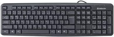 Клавиатура проводная Defender Element HB-520 PS/2 RU,черный - фото 1 - id-p109364983