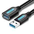 Кабель Vention USB 3.0, Extension Cable 0.5м, Black, PVC type. CBHBD - фото 1 - id-p109366334