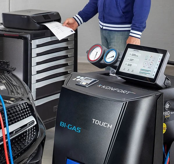 TEXA KONFORT 712 TOUCH для R1234yf печать отчетов