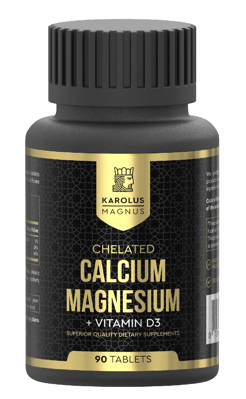 БАД «Кальций + магний хелат» Chelated Calcium Magnesium 90 таблеток - фото 1 - id-p109368690