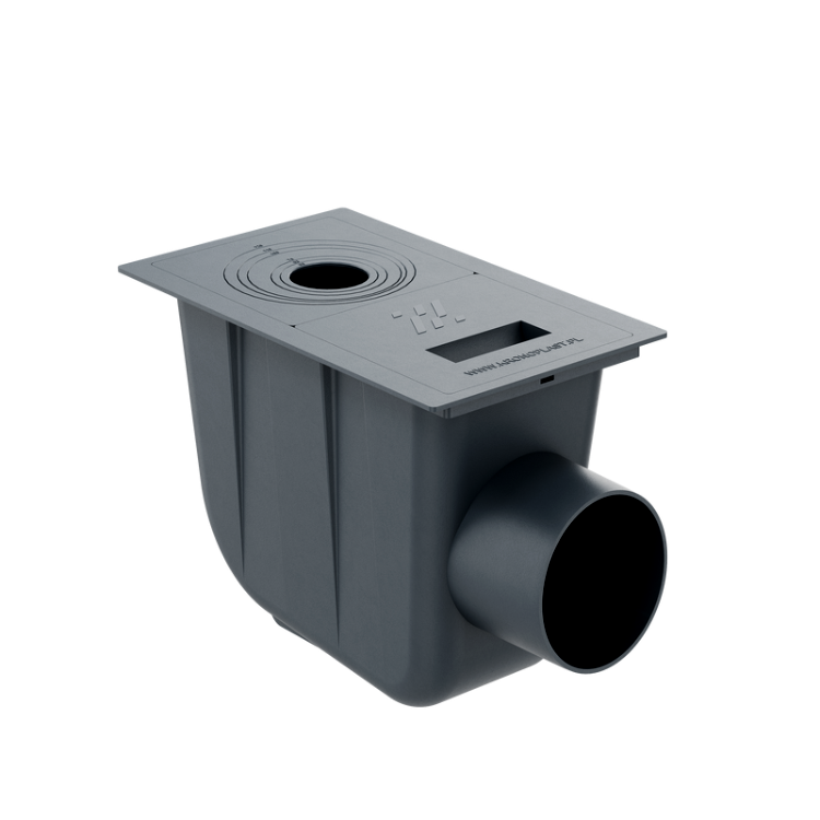 Водосточный отстойник боковой 110 мм Simple, фото 1