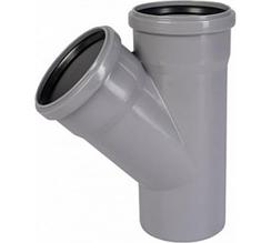 Тройник  ПП для внутр. Канализации HTEA 90/90х45, Ger