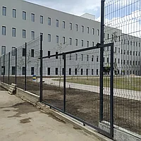 Ворота откатные с 3D забора ограждения
