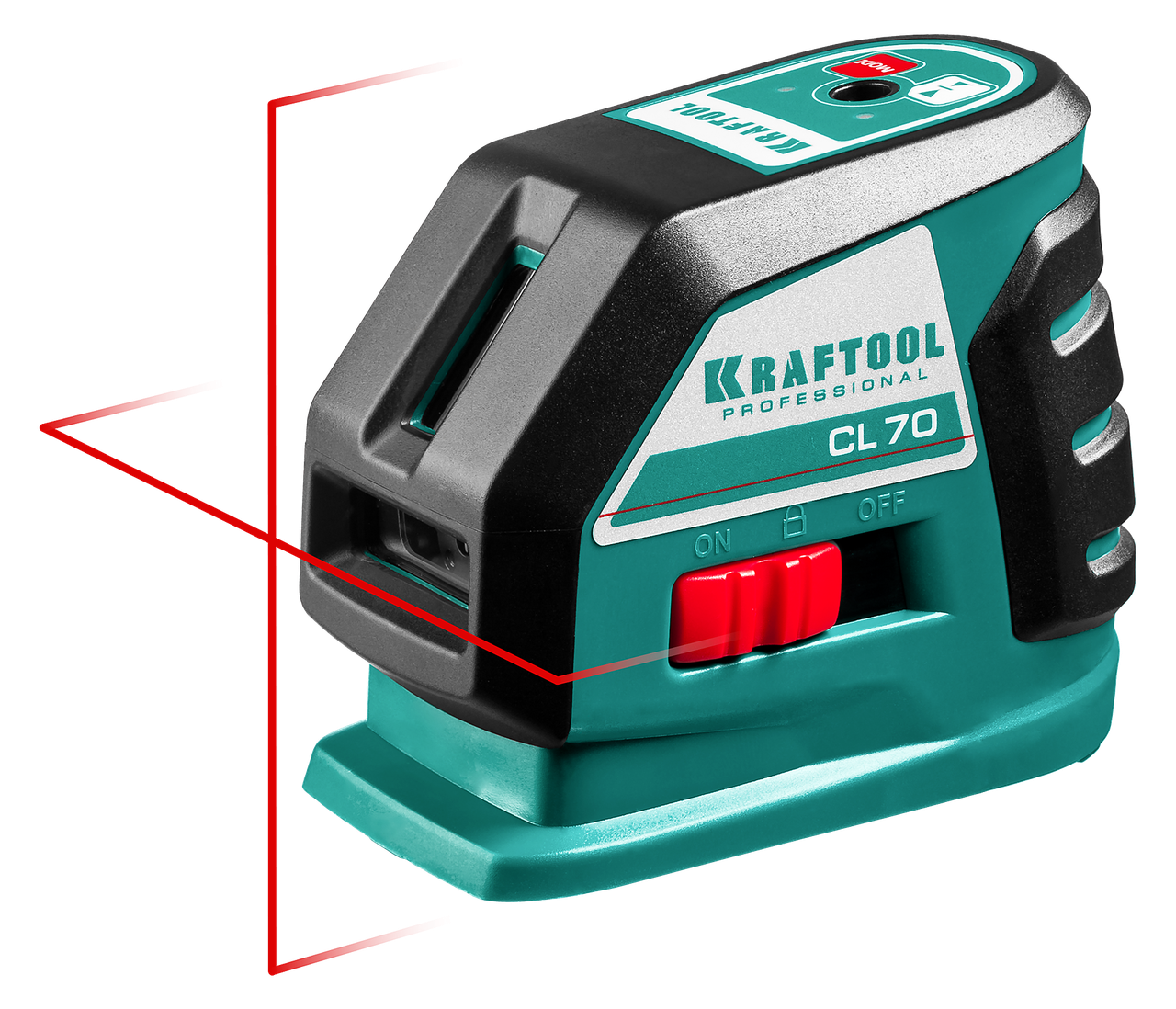 KRAFTOOL CL-70 #4  нивелир лазерный , 20м/70м, IP54, точн. +/-0,2 мм/м, детектор, питание 4хАА, в кейсе