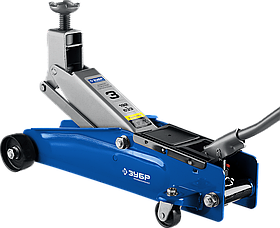 ЗУБР Т-77 3т 192-533мм подкатной домкрат с высоким подъемом, Профессионал