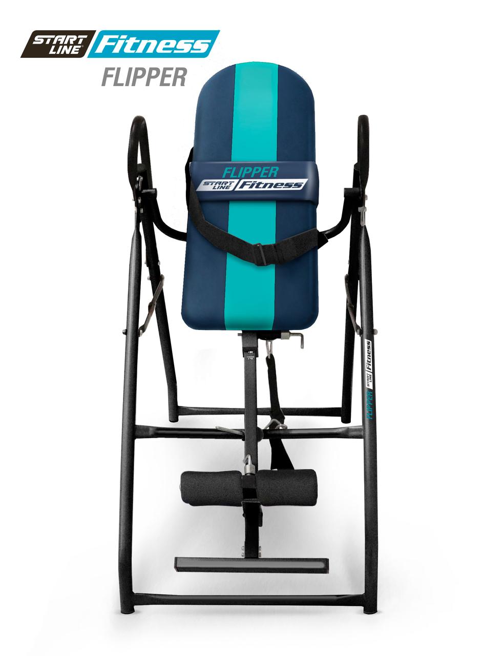 Инверсионный стол FLIPPER сине-бирюзовый с подушкой - фото 2 - id-p109377403