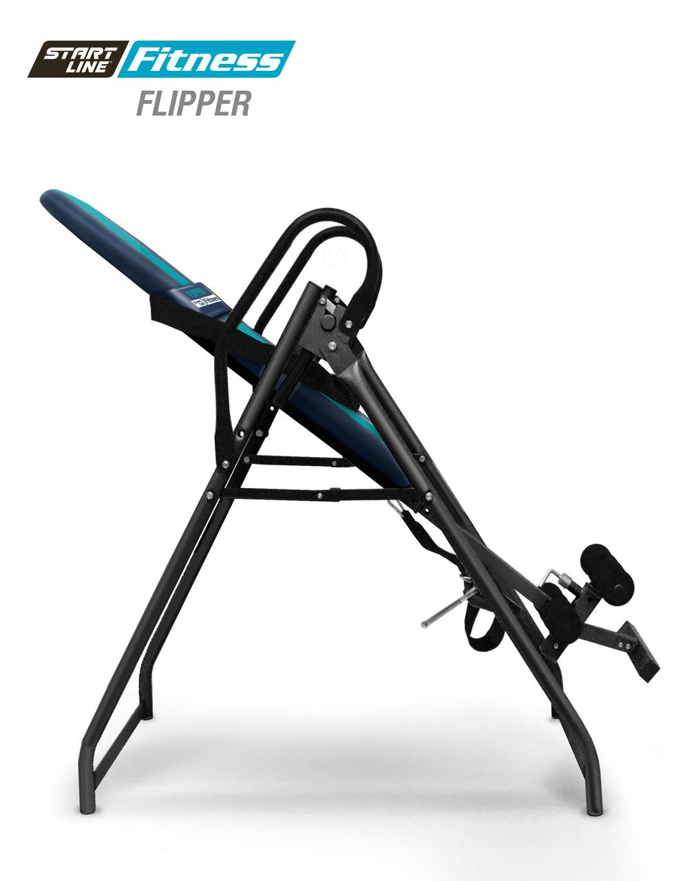 Инверсионный стол FLIPPER сине-бирюзовый с подушкой - фото 4 - id-p109377403
