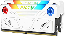 Оперативная память с RGB подсветкой 32GB Kit (2x16GB) GEIL EVO V RGB 6800Mhz DDR5 White GESW532GB6800C36ADC