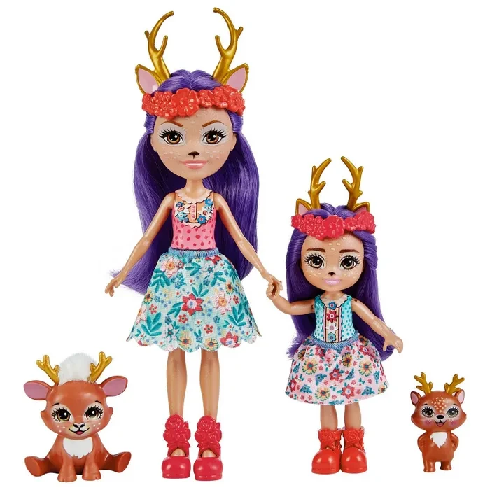 Набор игровой Enchantimals Сестрички с питомцами Данесса и Данетта Оленни