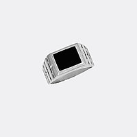 Кольца из серебра оникс АВРОРА 81065