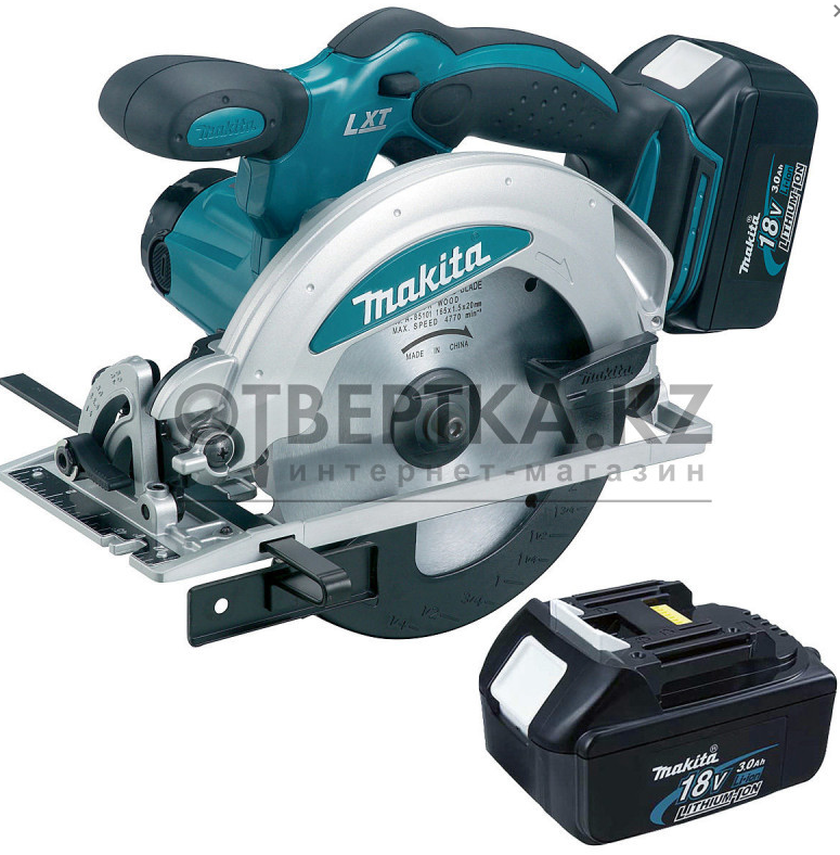 Пила циркулярная Makita DSS610RFE (2x 3.0 Ач, 18 В, 165x20 мм, кейс) - фото 1 - id-p109380997