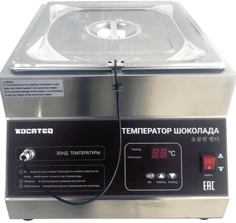 АППАРАТ ДЛЯ ТЕМПЕРИРОВАНИЯ ШОКОЛАДА Kocateq DHC meltingchoc pro