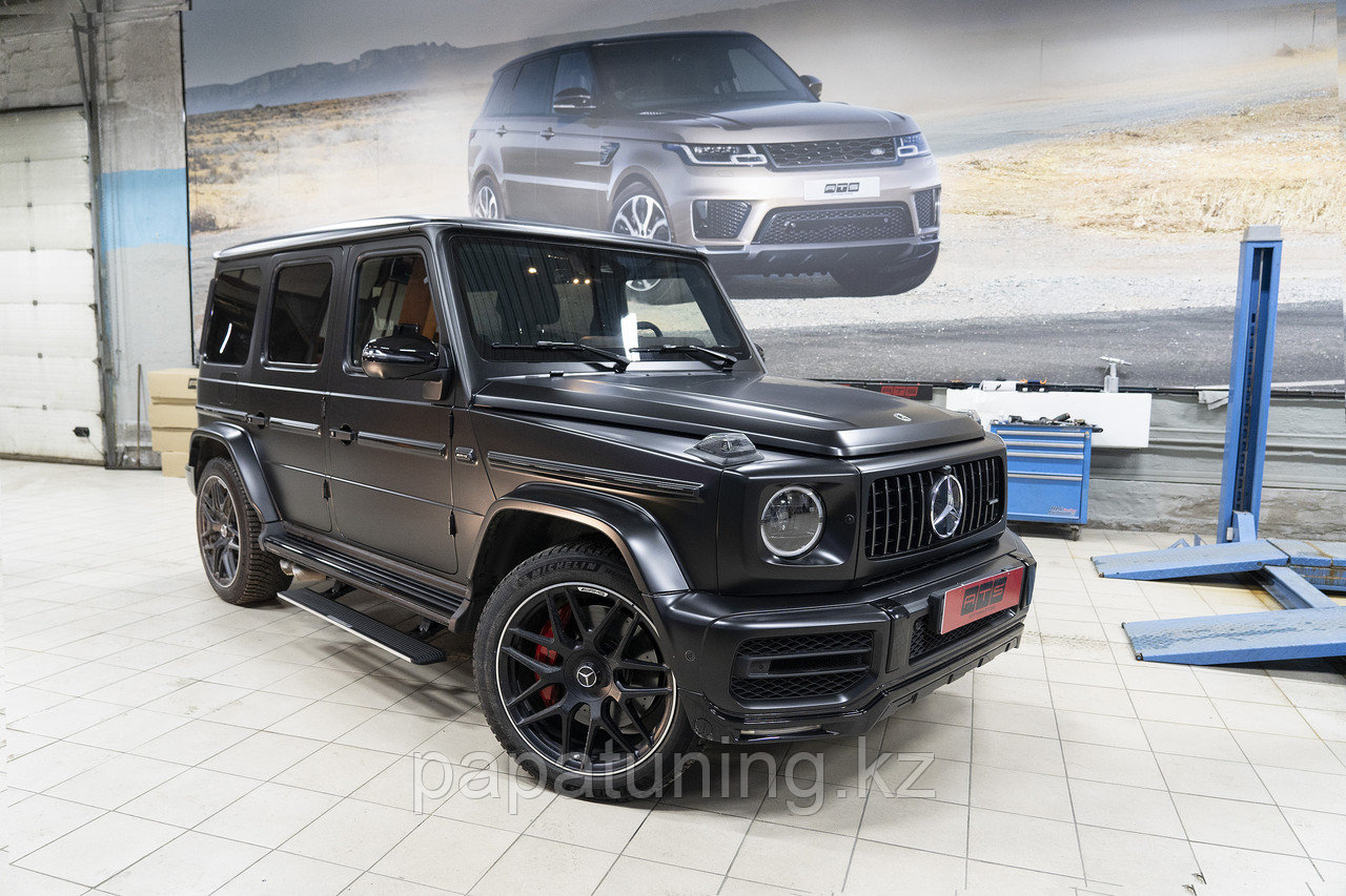 Пороги выдвижные электрические ОЕМ для Mercedes Benz G-class III short 2018- - фото 1 - id-p109297126