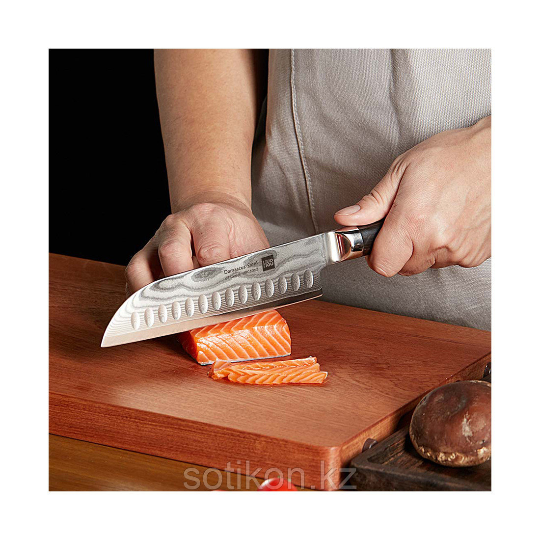 Набор ножей из дамасской стали Huohou Damascus Knife Set - фото 3 - id-p109311665