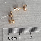 Серьги из золочёного серебра с фианитами SOKOLOV 93020634 позолота с французким замком, фото 3