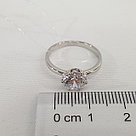 Кольцо из серебра с фианитом SOKOLOV 94011741 покрыто  родием, фото 3