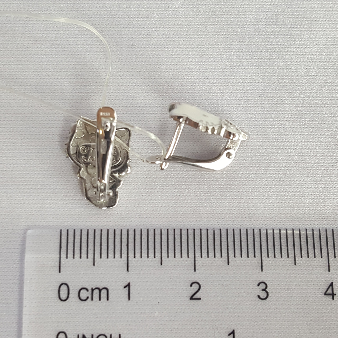 Детские серьги из серебра Эмаль Aquamarine 33474.5 покрыто родием коллекц. Hello Kitty - фото 3 - id-p56857854
