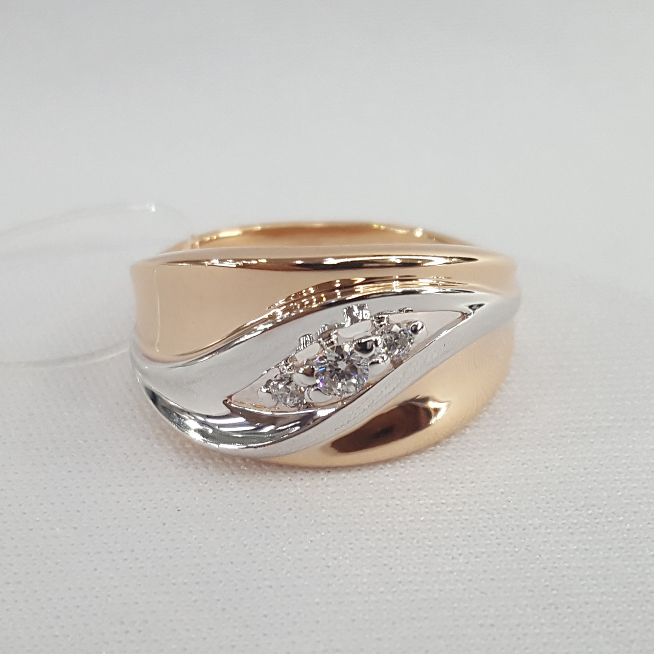 Кольцо из золочёного серебра с фианитами SOKOLOV 93010681 позолота