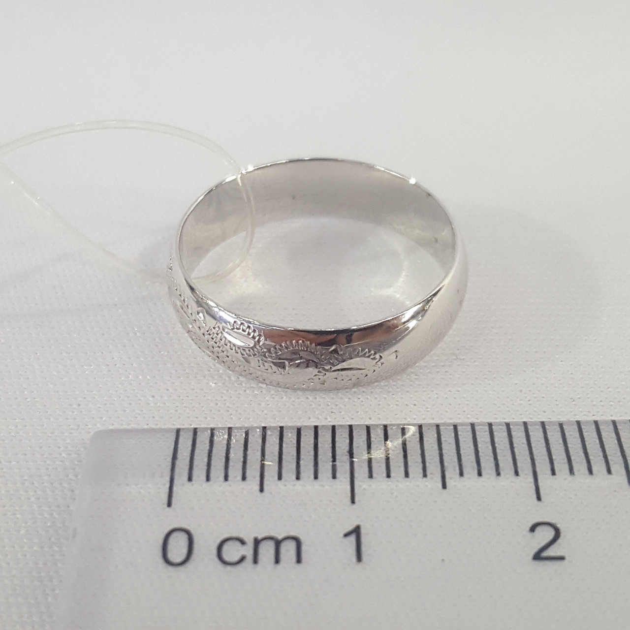 Обручальное кольцо из серебра с гравировкой SOKOLOV 94110017 покрыто родием - фото 3 - id-p58544434