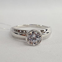 Кольцо из серебра с фианитом SOKOLOV 94012383 покрыто родием